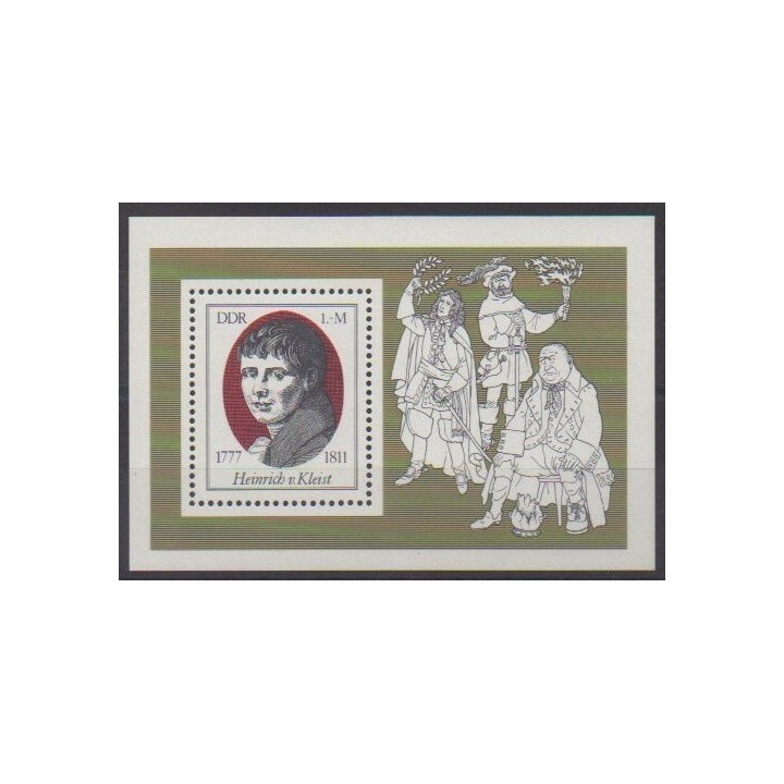 Buy this souvenir sheet  of East Germany (GDR) of the year 1977 (Nb BF48).