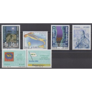 Buy this set of stamps of Italy of the year 2006 (Nb 2882/2886).