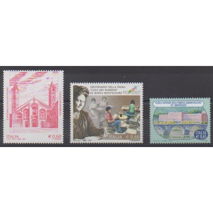 Buy this set of stamps of Italy of the year 2007 (Nb 2903/2905).