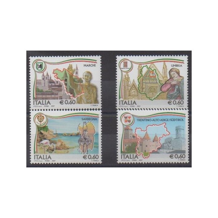 Buy this set of stamps of Italy of the year 2007 (Nb 2920/2923).