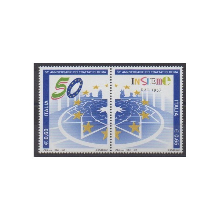 Buy this set of stamps of Italy of the year 2007 (Nb 2925/2926).