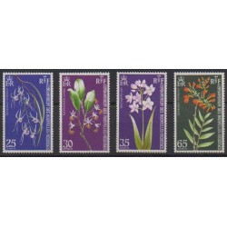 New Hebrides - 1973 - Nb 358/361 - Orchids