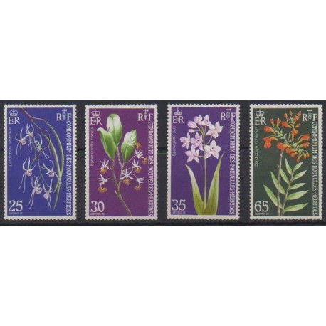Nouvelles-Hébrides - 1973 - No 358/361 - Orchidées