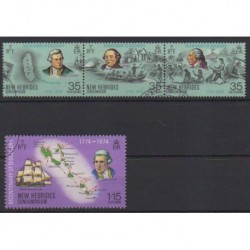 New Hebrides - 1974 - Nb 398/401 - Boats - Used