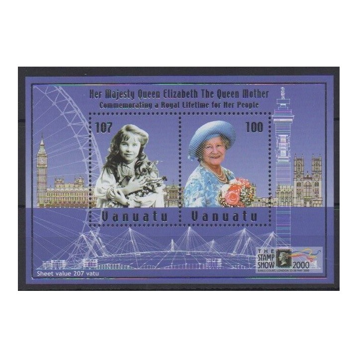 Buy this souvenir sheet  of Vanuatu of the year 2000 (Nb BF39).