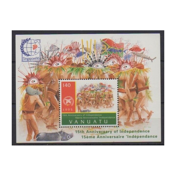 Buy this souvenir sheet  of Vanuatu of the year 1995 (Nb BF25).