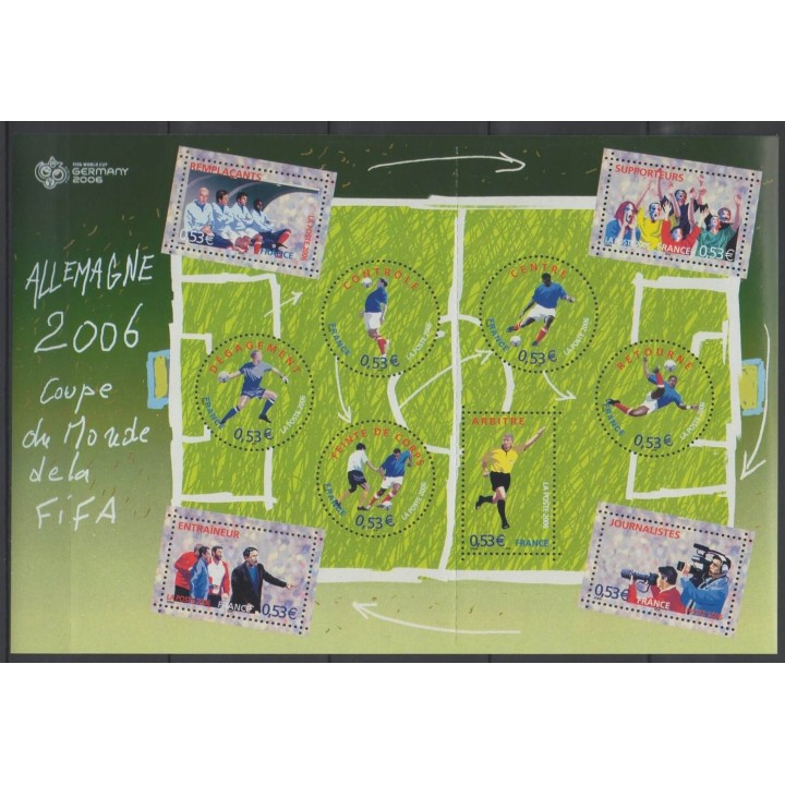 Timbres - France - Blocs et feuillets - 2006 - No BF 97 - Coupe du monde de football