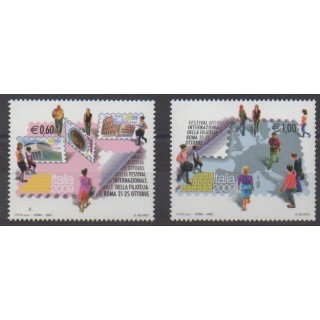 Buy this set of stamps of Italy of the year 2009 (Nb 3044/3045).