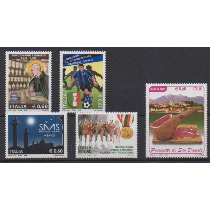 Buy this set of stamps of Italy of the year 2009 (Nb 3067/3071).