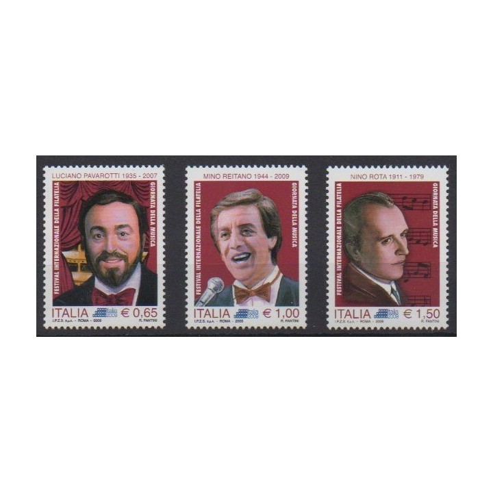 Buy this set of stamps of Italy of the year 2009 (Nb 3106/3108).