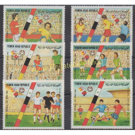 Yémen - République arabe - 1982 - No PA 202/ PA 207 - Coupe du monde de football
