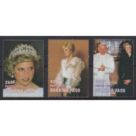 Burkina Faso - 1998 - Nb 1049/1051 - Royalty