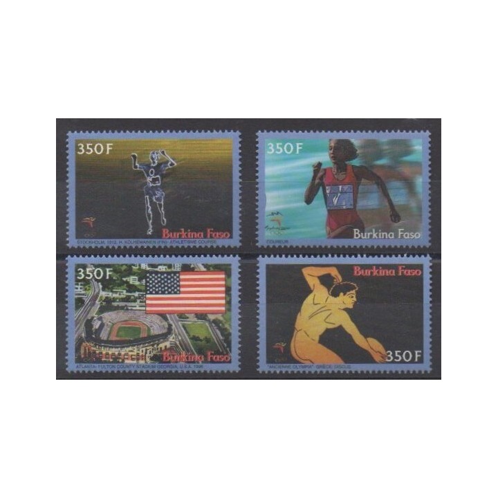 Acheter cette série de timbres du Burkina Faso de l'année 2000 (No 1228/1231).