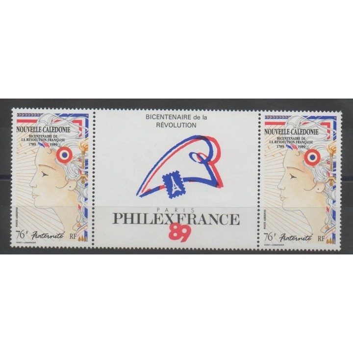 Stamps - New Caledonia - Airmail - 1989 - Nb PA 262A - French Revolution
