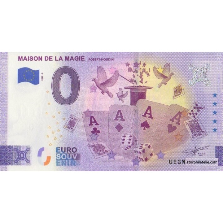 Billet souvenir touristique - 2023-2 - Maison de la Magie - (Loir-et-Cher)