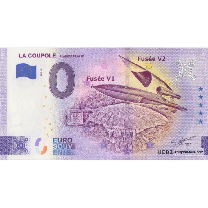 Billet souvenir touristique - 2023-3 - Saint-Omer - La Coupole - Planétarium 3D - (Pas-de-Calais)