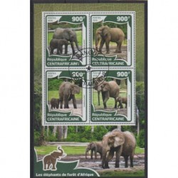 Central African Republic - 2016 - Nb 4196/4199 - Mamals - Used