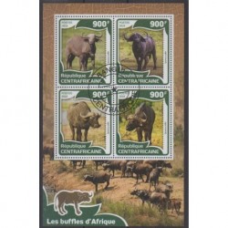 Central African Republic - 2016 - Nb 4204/4207 - Mamals - Used