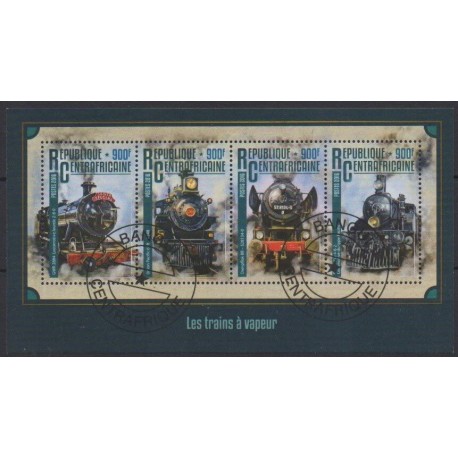 Central African Republic - 2016 - Nb 4348/4351 - Trains - Used