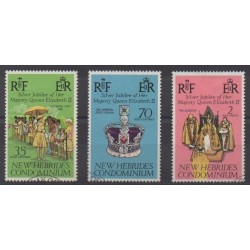 Nouvelles-Hébrides - 1977 - No 447/449 - Royauté - Principauté - Oblitérés