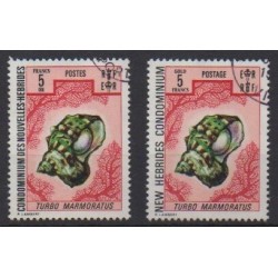 New Hebrides - 1972 - Nb 337 and 349 - Sea life - Used