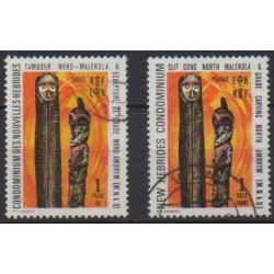 Nouvelles-Hébrides - 1972 - No 334 et 346 - Art - Oblitérés