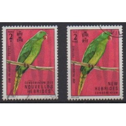 Nouvelles-Hébrides - 1972 - No 335 et 347 - Oiseaux - Oblitérés