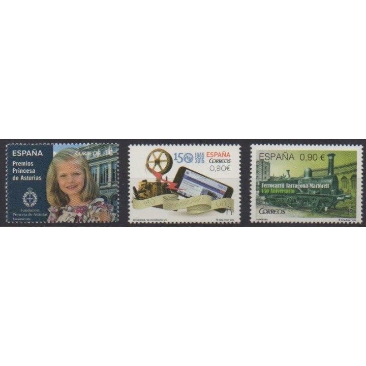 Buy this set of stamps of Spain of the year 2015 (Nb 4714/4716).
