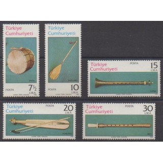 Acheter cette série de timbres de Turquie de l'année 1982 (No 2376/2380).