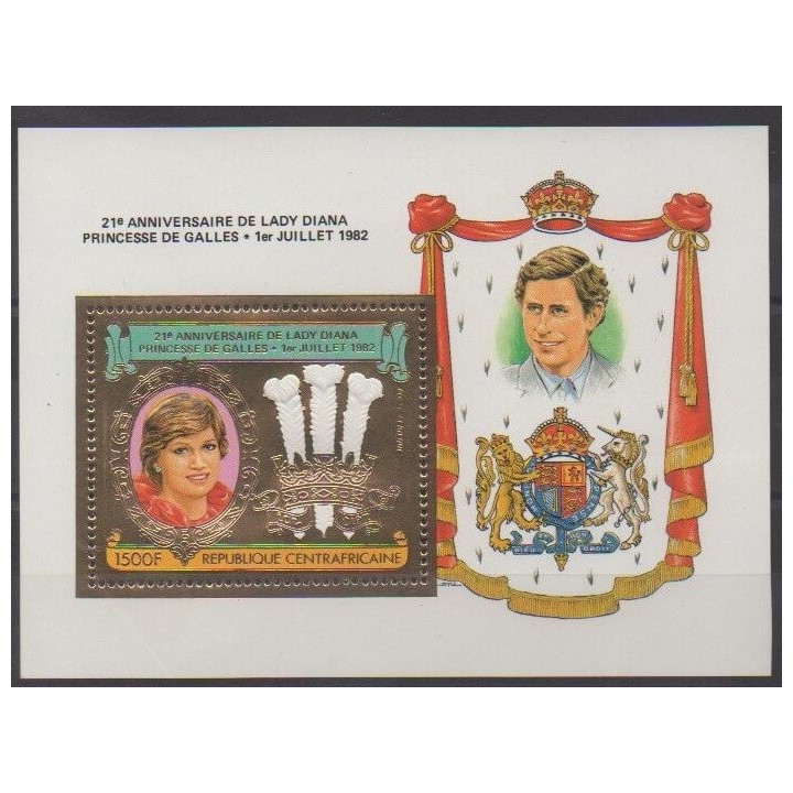 Acheter ce bloc-feuillet de la République Centrafricaine de l'année 1982 (No BF du PA265).