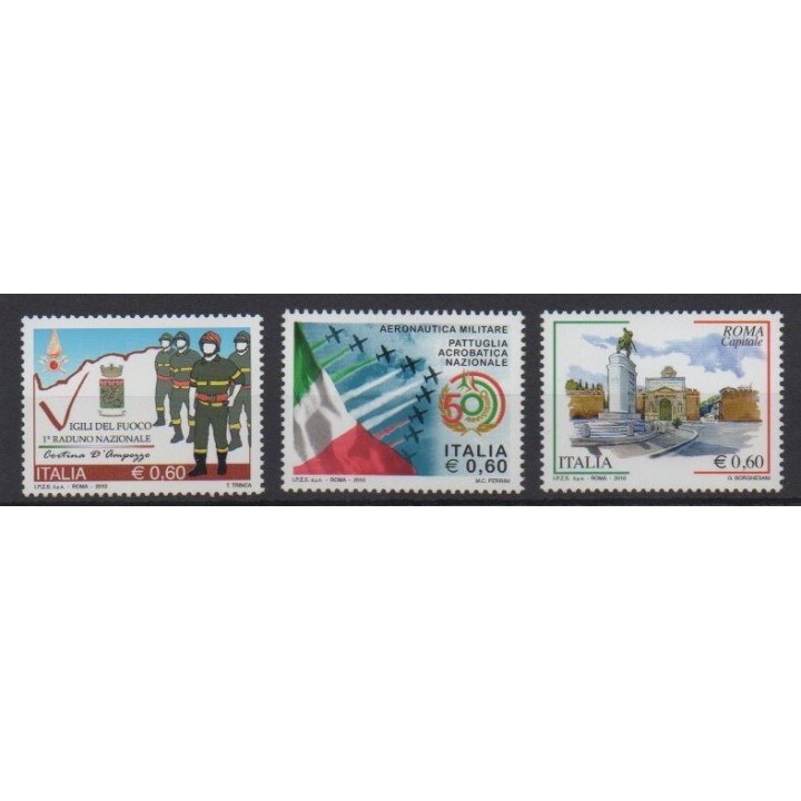 Buy this set of stamps of Italy of the year 2010 (Nb 3161/3163).