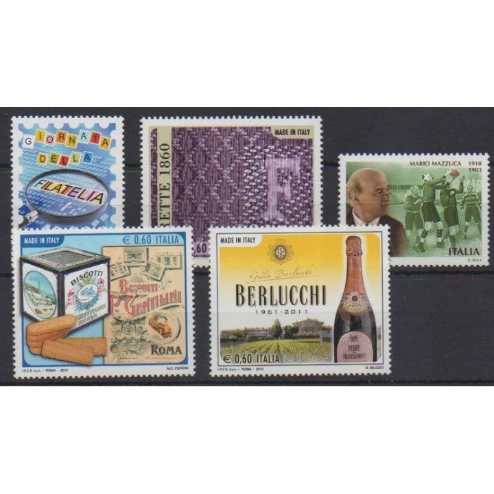 Acheter cette série de timbres d'Italie de l'année 2010 (No 3178/3182).