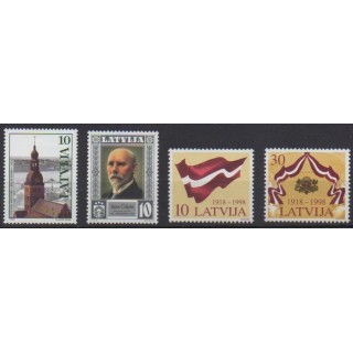 Acheter cette série de timbres de Lettonie  de l'année 1998 (No 452/455).