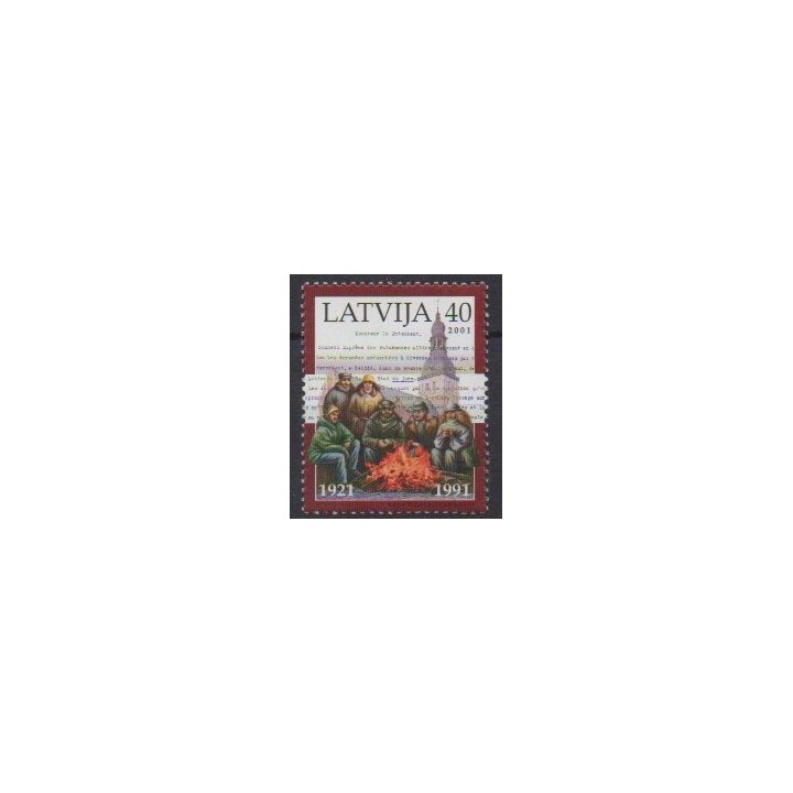Buy this stamp of Latvia of the year 2001 (Nb 508).