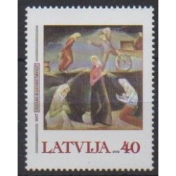 Lettonie - 2002 - No 537 - Peinture