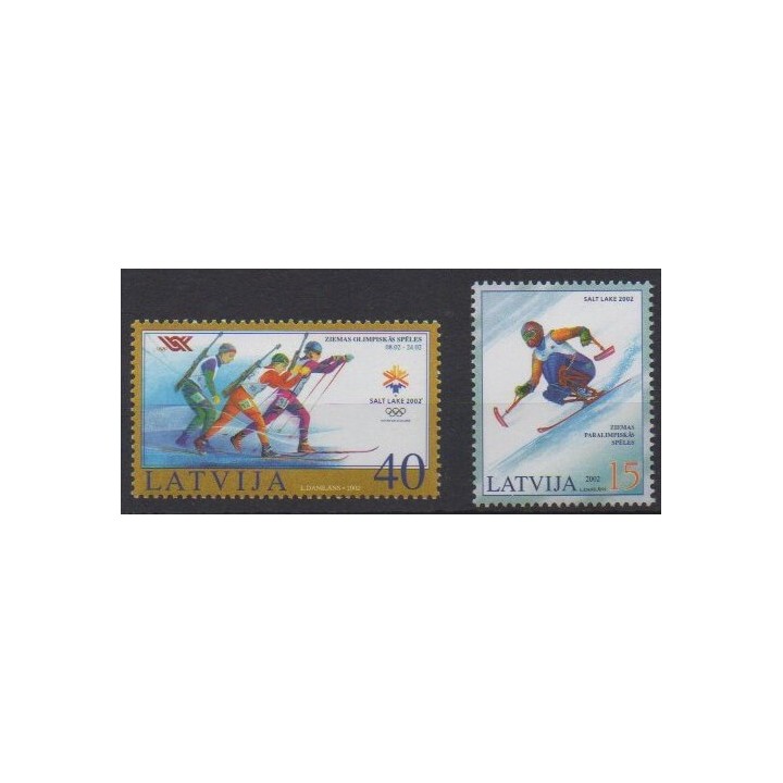 Buy this set of stamps of Latvia of the year 2002 (Nb 535/536).