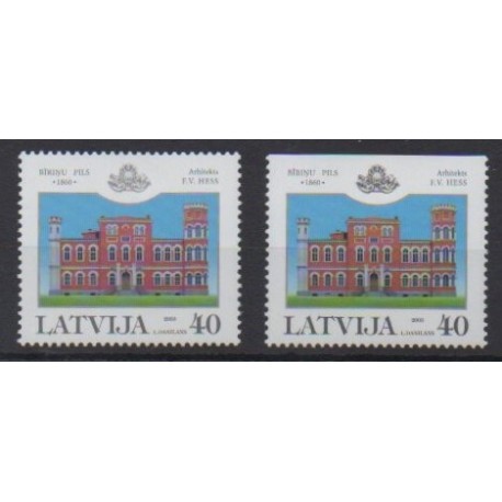 Latvia - 2003 - Nb 567/567a - Castles