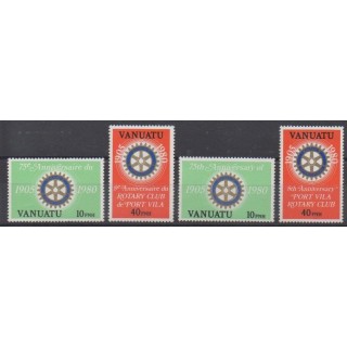 Acheter cette série de timbres du Vanuatu de l'année 1980 (No 609/612).