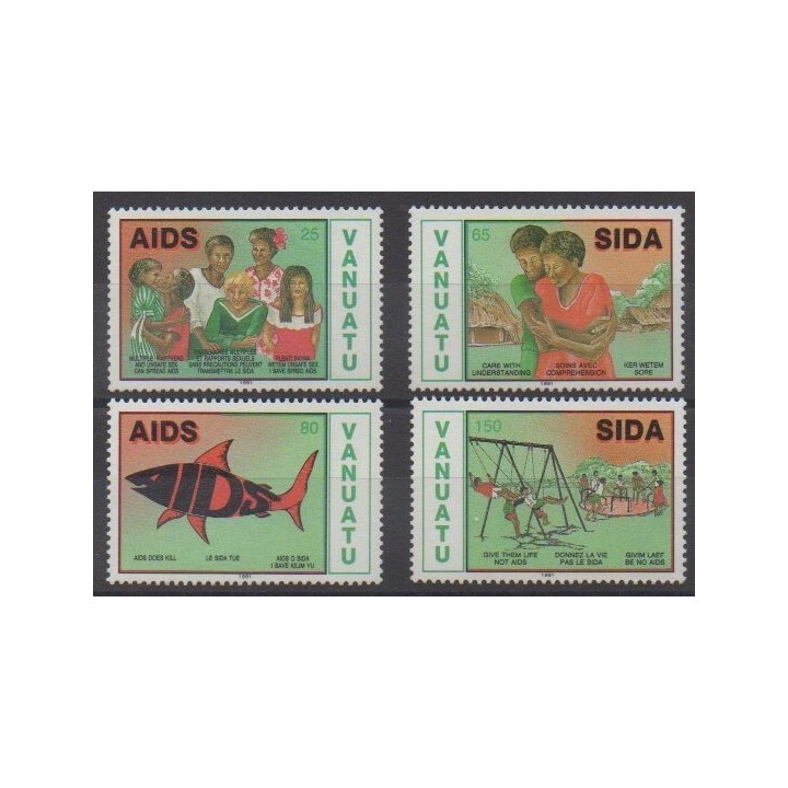 Acheter cette série de timbres du Vanuatu de l'année 1991 (No 870/873).