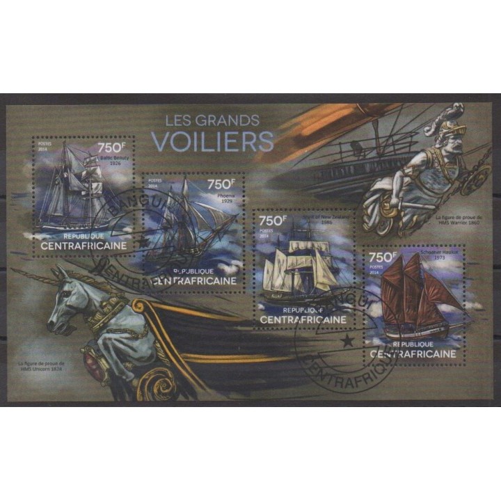 Acheter cette série de timbres de la République Centrafricaine de l'année 2014 (No 3602/3605). - Oblitéré
