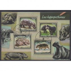 Central African Republic - 2014 - Nb 3174/3177 - Mamals - Used
