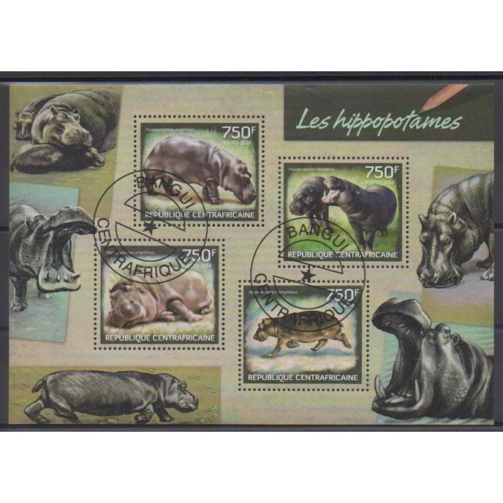 Acheter cette série de timbres de la République Centrafricaine de l'année 2014 (No 3174/3177). - Oblitéré