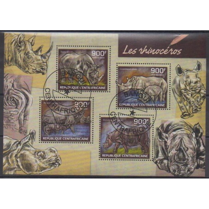 Buy this set of stamps of Central African Republic of the year 2014 (Nb 3162/3165). - Used