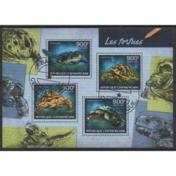 Central African Republic - 2014 - Nb 3178/3181 - Turtles - Used