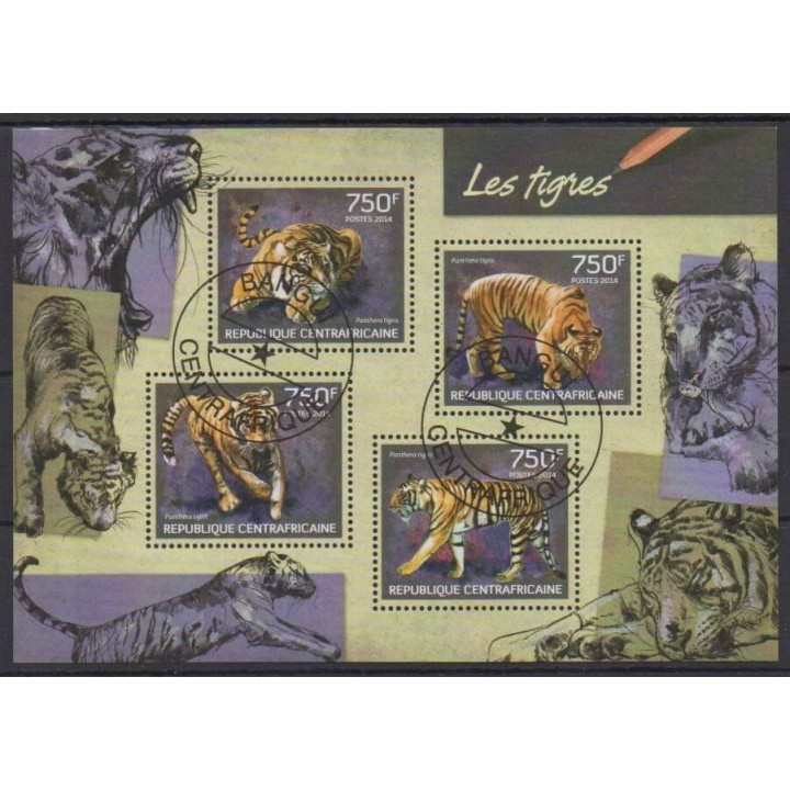 Buy this set of stamps of Central African Republic of the year 2014 (Nb 3150/3153). - Used