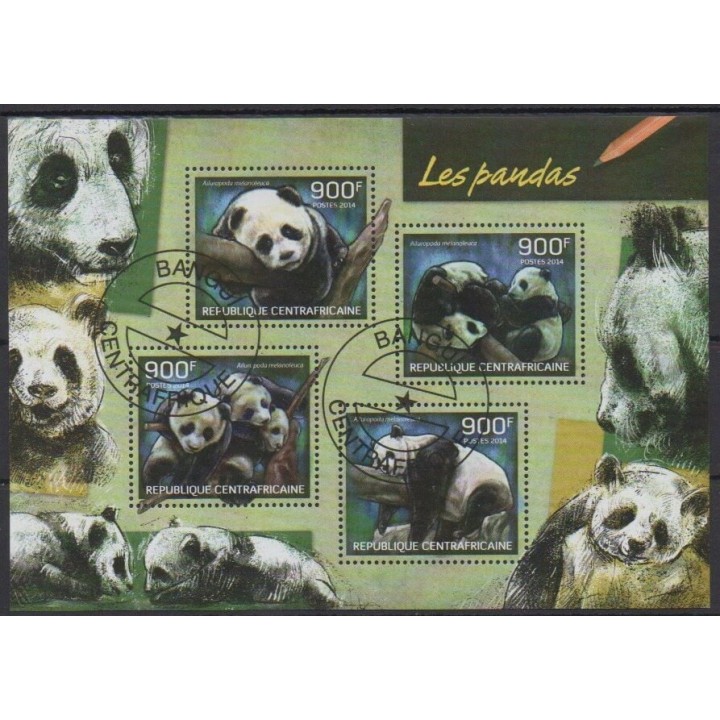 Acheter cette série de timbres de la République Centrafricaine de l'année 2014 (No 3154/3157). - Oblitéré