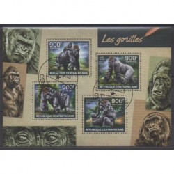 Central African Republic - 2014 - Nb 3226/3229 - Mamals - Used