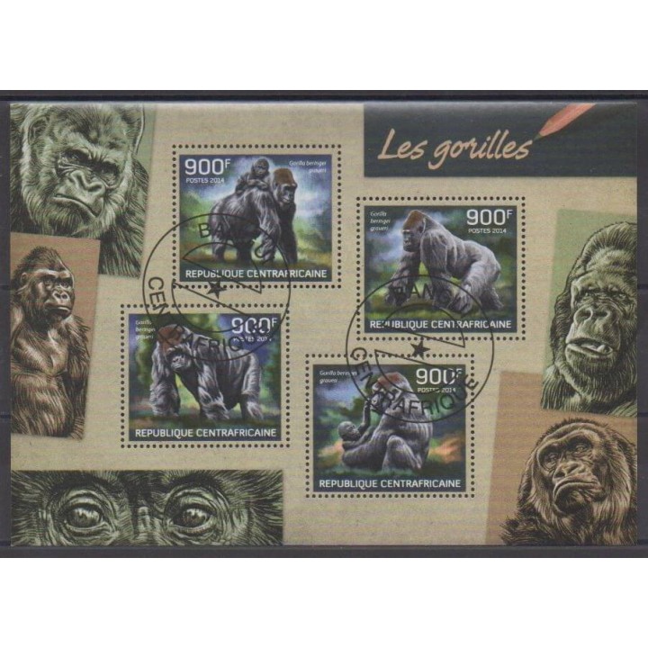 Acheter cette série de timbres de la République Centrafricaine de l'année 2014 (No 3226/3229). - Oblitéré