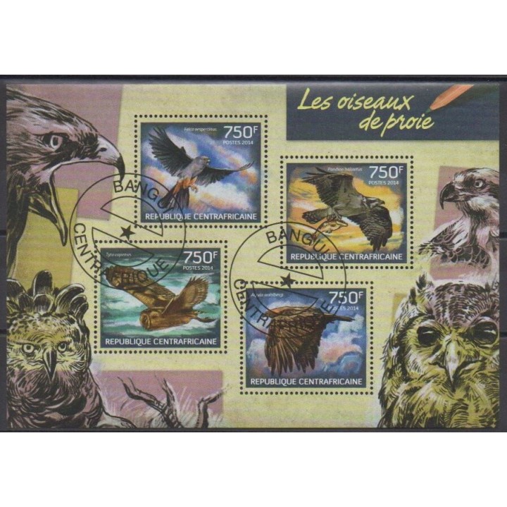 Acheter cette série de timbres de la République Centrafricaine de l'année 2014 (No 3230/3233). - Oblitéré