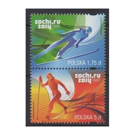 Pologne - 2014 - No 4352/4353 - Jeux olympiques d'hiver